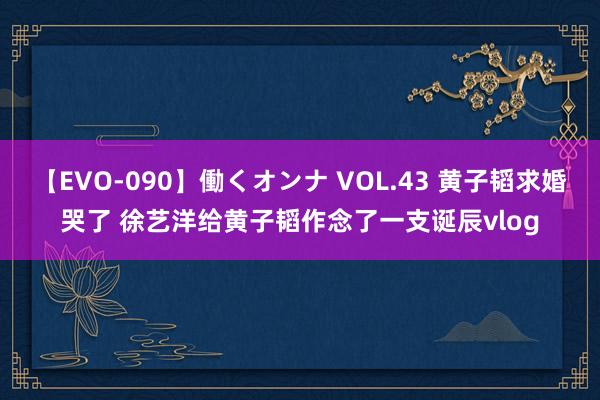 【EVO-090】働くオンナ VOL.43 黄子韬求婚哭了 徐艺洋给黄子韬作念了一支诞辰vlog