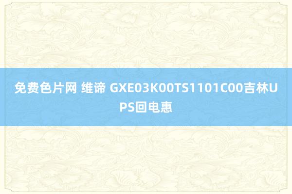 免费色片网 维谛 GXE03K00TS1101C00吉林UPS回电惠